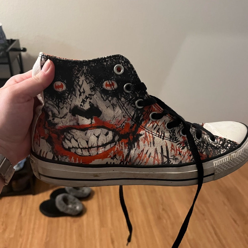 DC comic themed converses